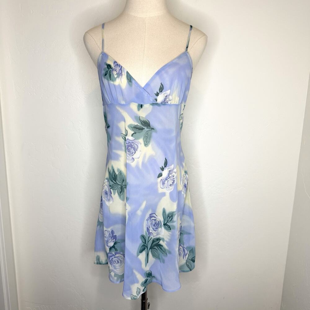 La Senza Lingerie Babydoll Nightgown Womens Medium Purple Floral
